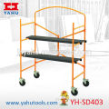 Metal 4 feet Rolling scaffold ladder bracket with 226kg load Capacity